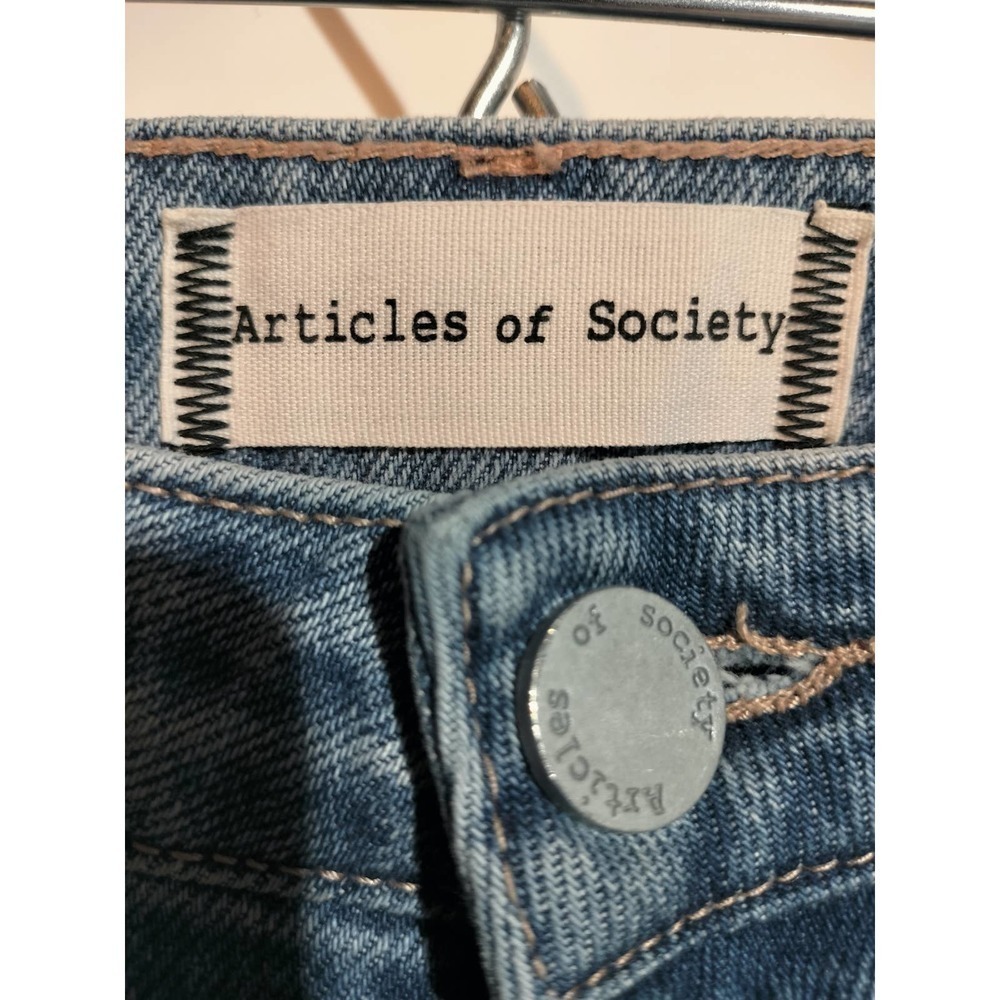 Articles Of Society womans cropped jeans size 4 Jean size 27 distressed - Picture 4 of 10